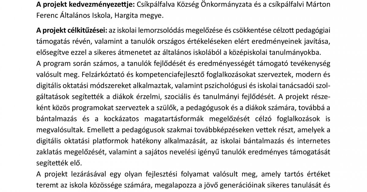 "PNRR: Alapok a modern és megújult Romániáért!"